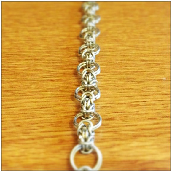 Byzantine with Double Chain Spacers Chainmaille