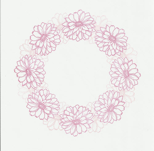 Inkadinkado Stamping Gear Scan - Closed Basic with Floral Stamp and Masking Technique