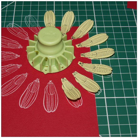 Inkadinkado With Love Card - Step 5 - Mask the Petals