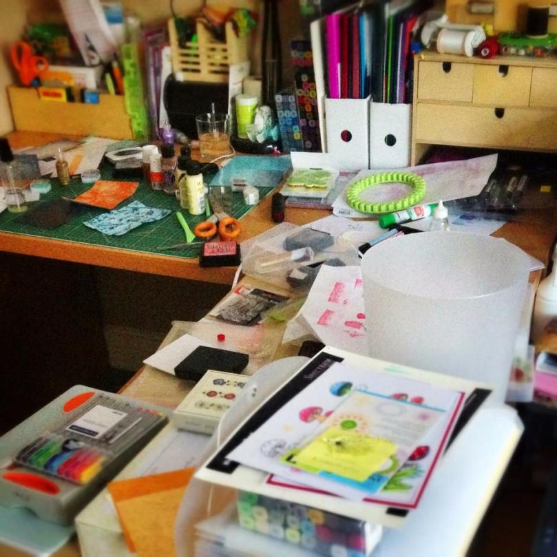Inkadinkadoodler or Inkadinkadesigner - Messy Desk