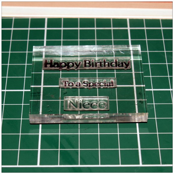 Making A Floral Easel Card With The Cricut Mini - Aligning The Stamps