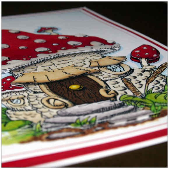 Mushroom House Digi Stamp Layers 2