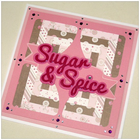 Sugar and Spice Card - Made With The Cricut Mini