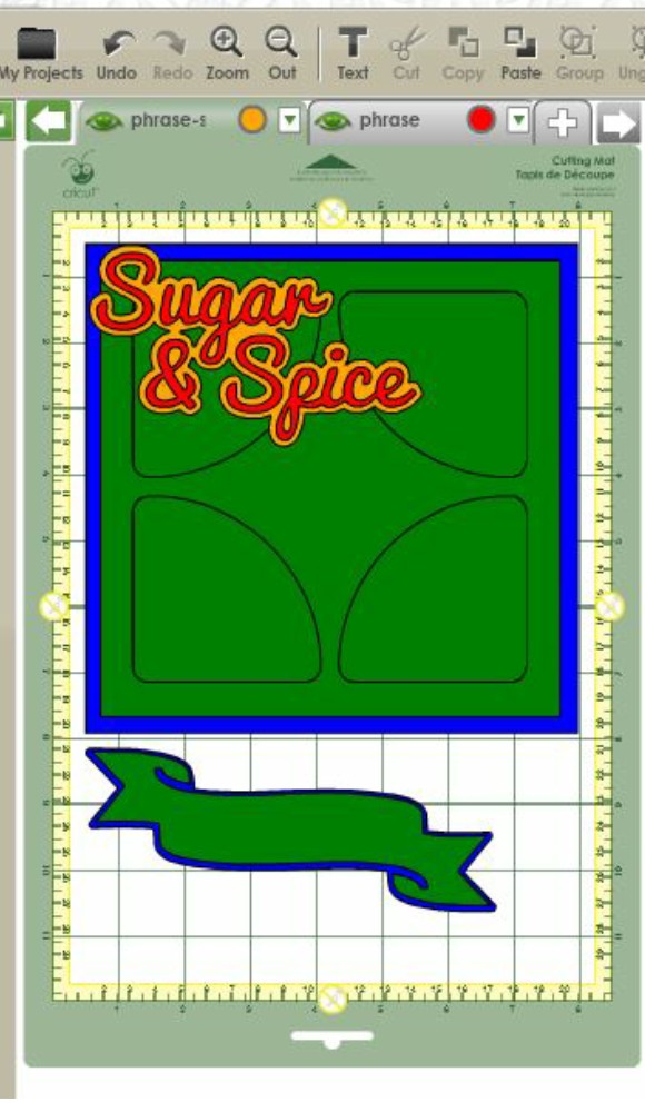 Sugar and Spice Card - In The Cricut Craft Room - The Cutting Layout