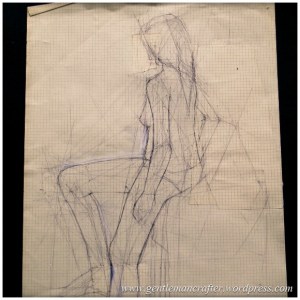 Portfolio Archive - Life Drawing - Female Model 3
