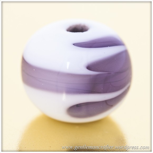 Glass Bead Making - Purple Swirl Bead