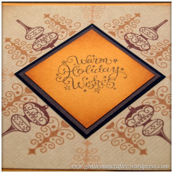 Inkadinkado Stamping Gear - Working With Squares and Rectangles - Rustic Christmas Card 2