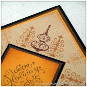 Inkadinkado Stamping Gear - Working With Squares and Rectangles - Rustic Christmas Card 3