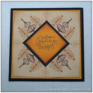 Inkadinkado Stamping Gear - Working With Squares and Rectangles - Rustic Christmas Card