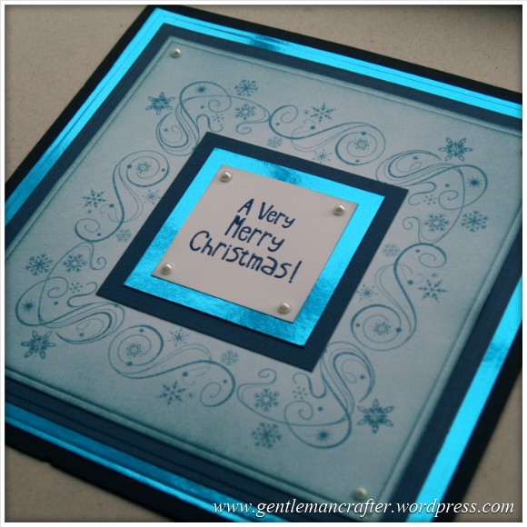 Inkadinkado Stamping Gear - Working With Squares and Rectangles - Card Idea - 8 Inch Square Christmas Card 2