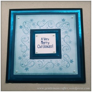 Inkadinkado Stamping Gear - Working With Squares and Rectangles - Card Idea - 8 Inch Square Christmas Card