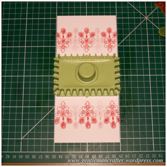 Inkadinkado Stamping Gear - Working With Squares and Rectangles - Horizontal Rectangle On Long Card - Stage 1