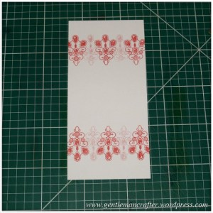 Inkadinkado Stamping Gear - Working With Squares and Rectangles - Horizontal Rectangle On Long Card - Stage 3