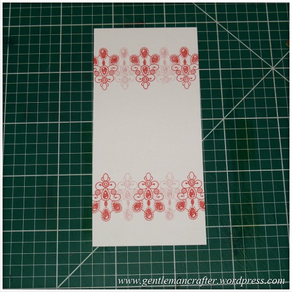 Inkadinkado Stamping Gear - Working With Squares and Rectangles - Horizontal Rectangle On Long Card - Stage 3