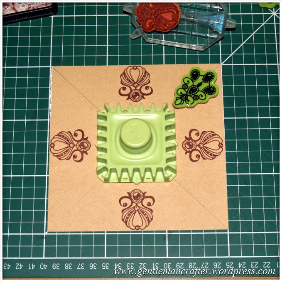 Inkadinkado Stamping Gear - Working With Squares and Rectangles - Straight Aligned - Stage 2