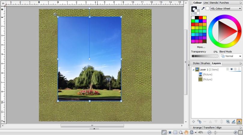 Blending Photos Into A Background In Serif Craft Artist - Adding A Photo