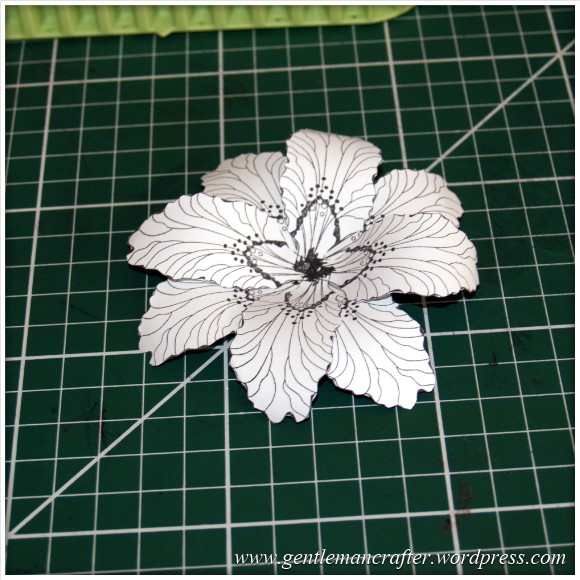 Making Dimensional Flowers with Inkadinkado Stamping Gear - Finished Flower - 3