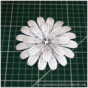 Making Dimensional Flowers with Inkadinkado Stamping Gear - Finished Flower - 5