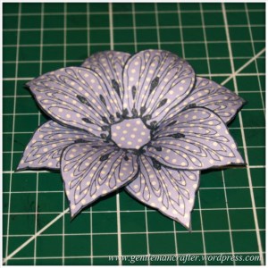 Making Dimensional Flowers with Inkadinkado Stamping Gear - Finished Flower - 9