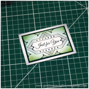 Mini Makes with Inkadinkado Stamping Gear - Finished Project - 2