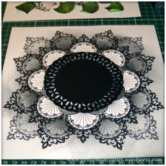 Inkadinka-Doily Card - An Inkadinkado Card - Abondoned Work