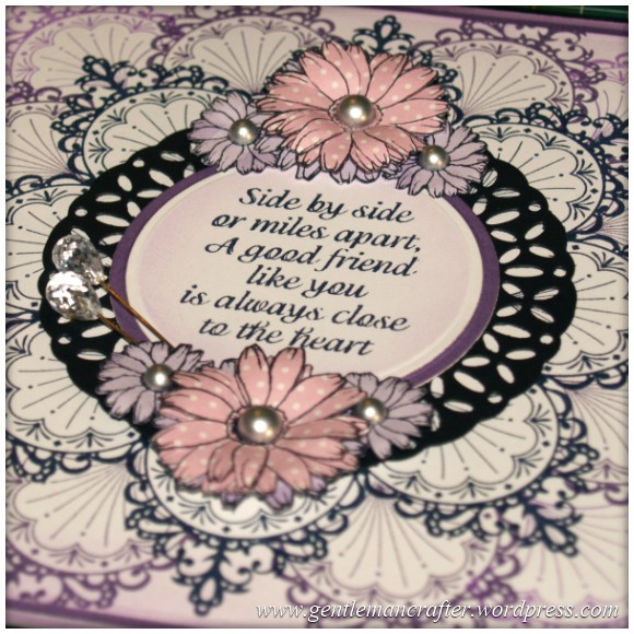 Inkadinka-Doily Card - An Inkadinkado Card - Constructing The Card