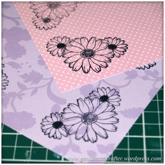 Inkadinka-Doily Card - An Inkadinkado Card - Stamped Floral Papers