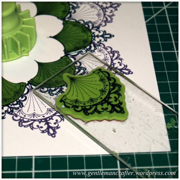 Inkadinka-Doily Card - An Inkadinkado Card - Stamping The Corners 1