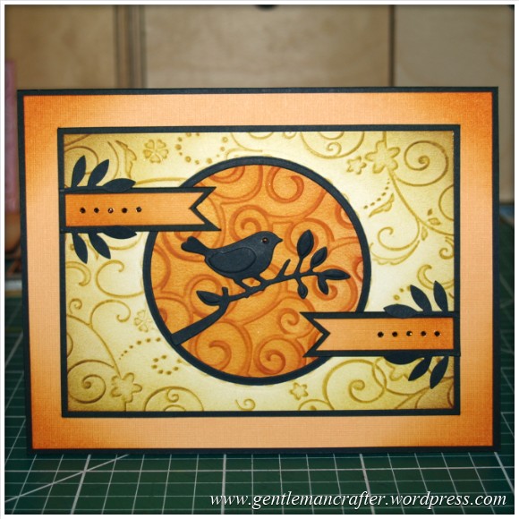 Using Embossing Folders - Bird On A Branch - 1