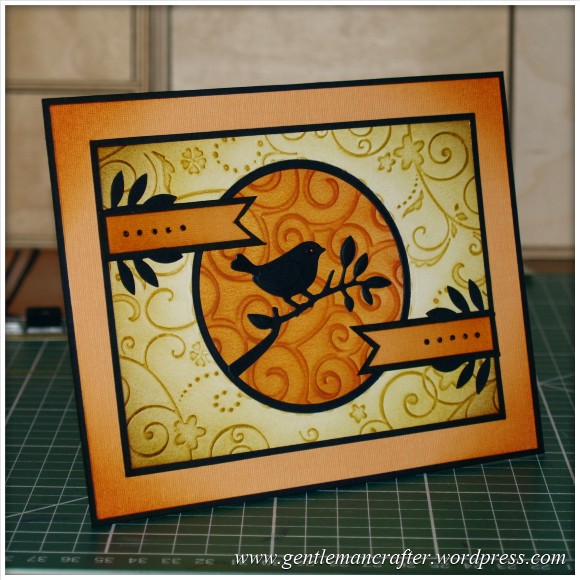 Using Embossing Folders - Bird On A Branch - 2