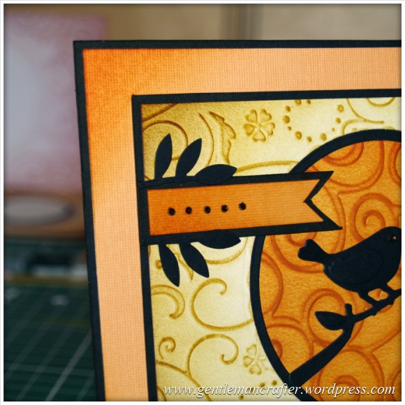 Using Embossing Folders - Bird On A Branch - 4