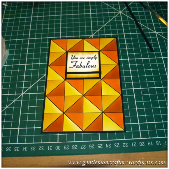 Abstract Pattern With Tim Holtz Distress Inkpads - Layout Idea