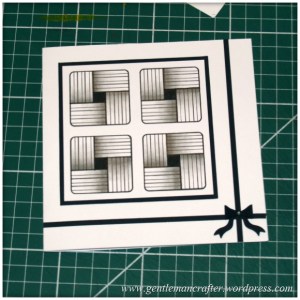 Old Dog, New Tricks - Using Old Stencils For Zentangled Cards - Finished Card 1.1