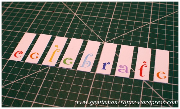 A Reason To Celebrate - A Card Using Inkadinkado Gemstone Alphabet Stamps - Step  (1)