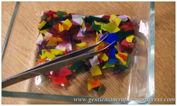 Making Microwave Fused Glass Cabochons - The Glass - Chips