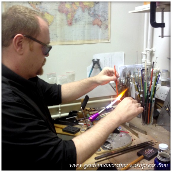 Glass Bead Making With Helen Chalmers - Me Conventrating