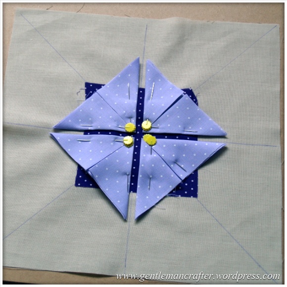 Fabric Friday - Practice Prairie Point Project - Making A Prairie Point Medallion - Step 3
