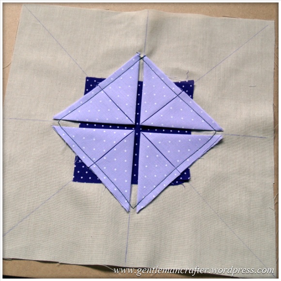 Fabric Friday - Practice Prairie Point Project - Making A Prairie Point Medallion - Step 4