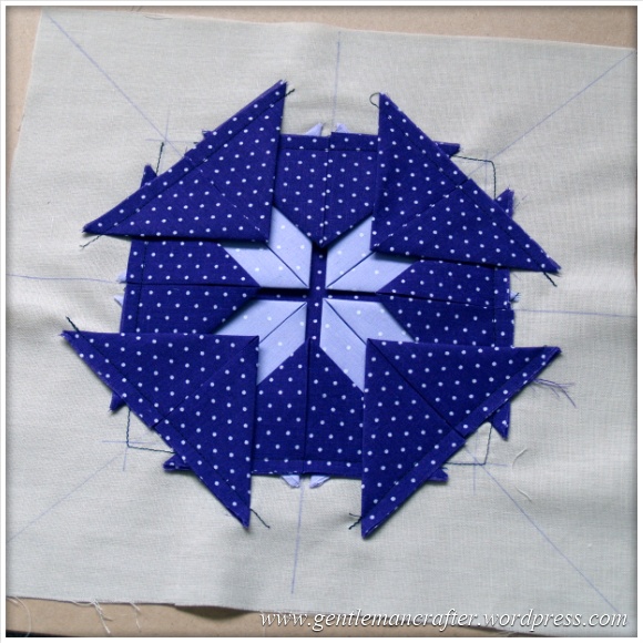 Fabric Friday - Practice Prairie Point Project - Making A Prairie Point Medallion - Step 6