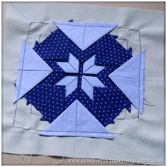 Fabric Friday - Practice Prairie Point Project - Making A Prairie Point Medallion - Step 7
