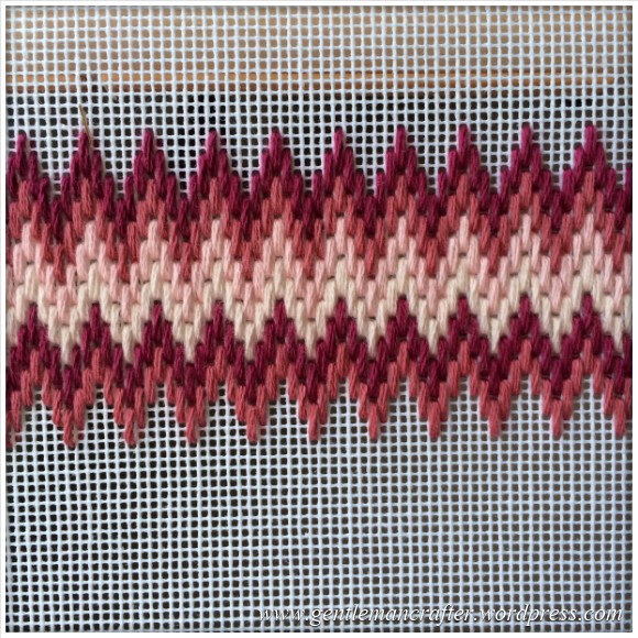 Fabric Friday - Bargello and Florentine Embroidery - Zig Zag 2