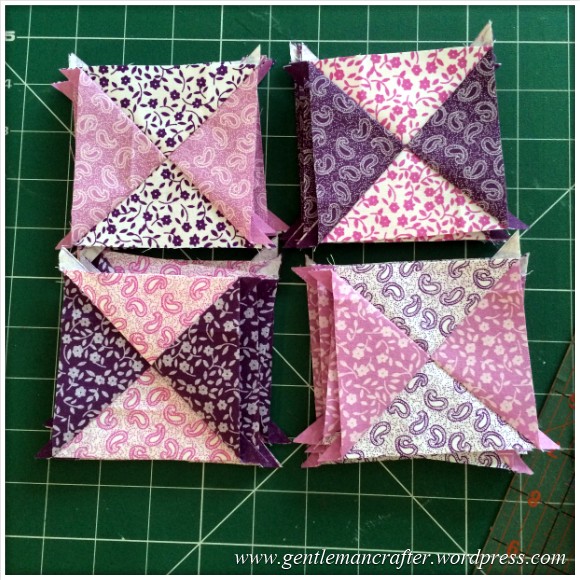 Fabric Friday - Fat Quarter Fun - Part 1 - Quarter Square Triangles