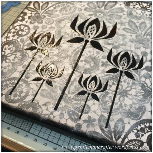 Monday Mash Up - Black and White Lacey Canvas - 4