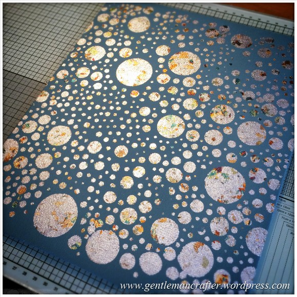 Monday Mash Up - A Metallic Bubble Effect Canvas - Finished Result 2