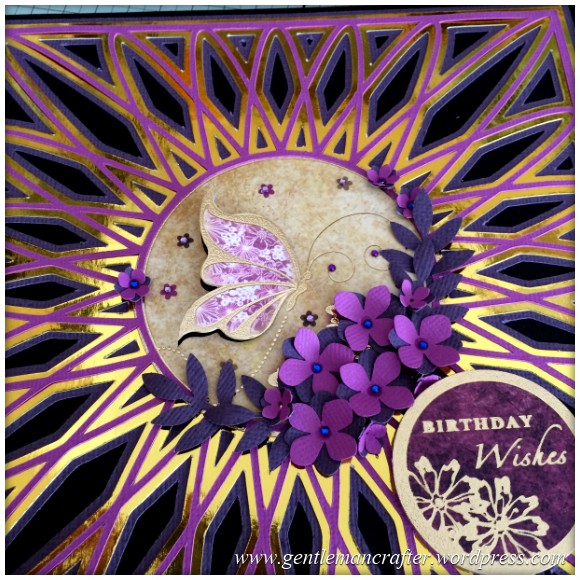 SVG Saturday - Diamond Circle Mandala Style Card Front Cutting File - Finished Card 6