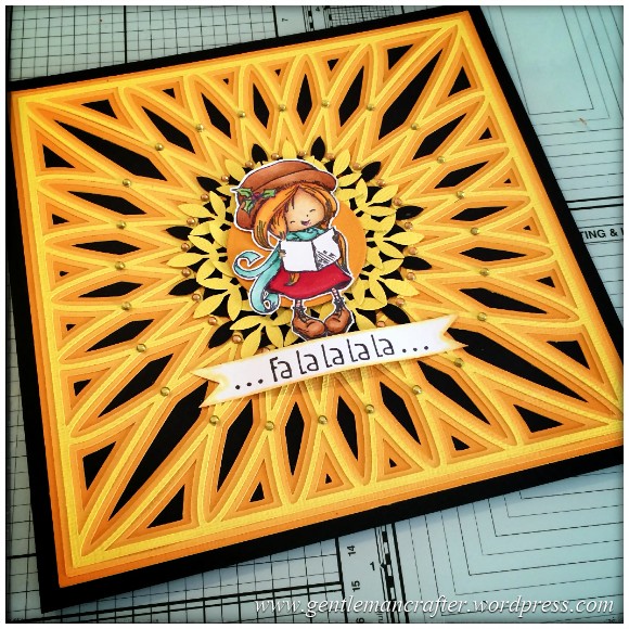 SVG Saturday - Diamond Circle Mandala Style Card Front Cutting File - Finished Card 7