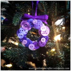 Button Wreath Bauble - 3