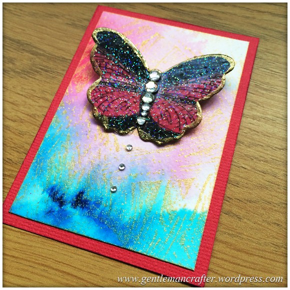 Artist Trading Card Daily Using Impression Obsession Reverse Peacock Cover A Card Stamp And Color Burst - 92.2