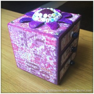 Decorating A Set Of MDF Drawers With Craftwork Cards Paper - 13