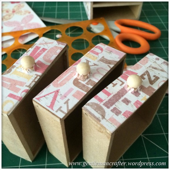 Decorating A Set Of MDF Drawers With Craftwork Cards Paper - 7
